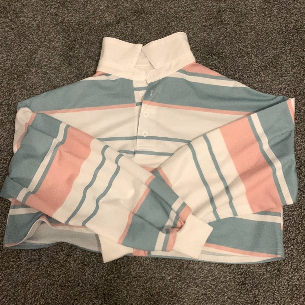 shein cropped dad polo